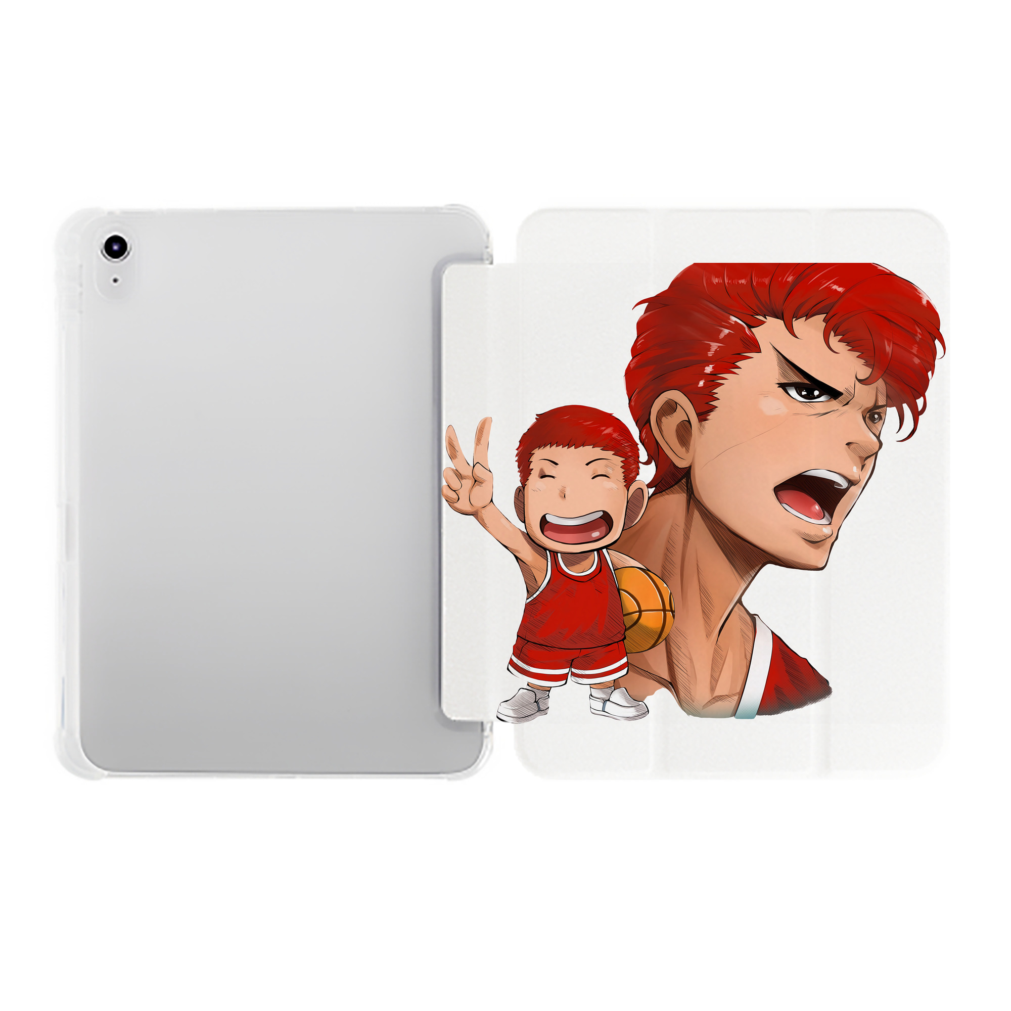 （画像用） SLAM DUNK／スラムダンク IPad ケース ペン収納付き 三つ折りスタンド PUレザー×シリコン 対応機種9.5/10.5/10.9インチ